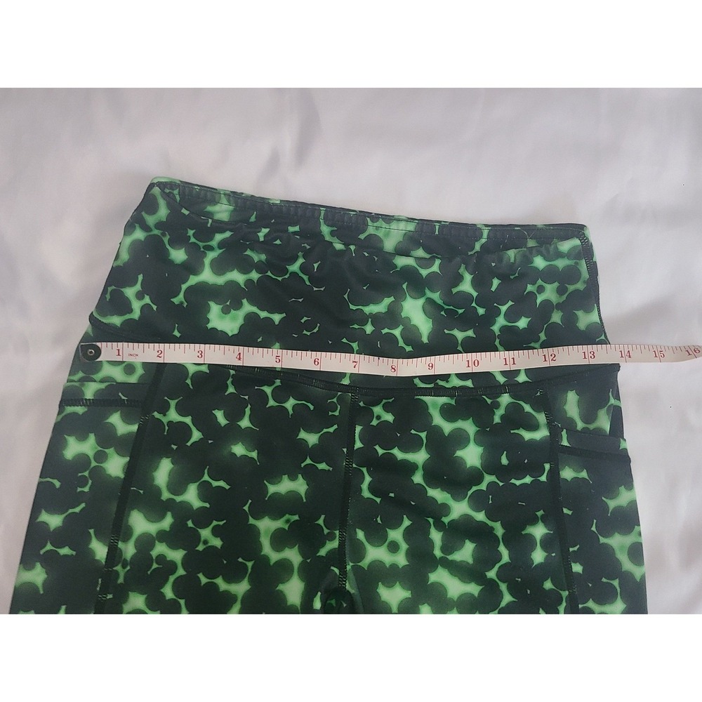 Constantly Varied Gear Neon Green Black Abstract Leggings XS Pockets Squat Proof - Picture 16 of 16